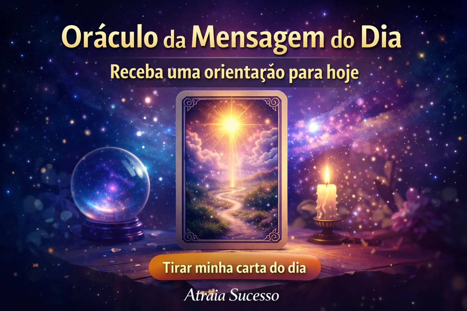 Oráculo Mensagem do Dia: receba sua orientação diária para o sucesso