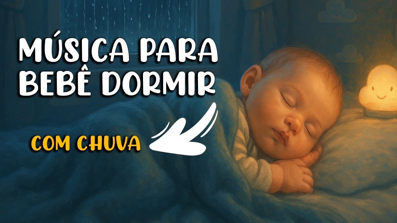 Música com Barulho de Chuva para Bebês e Crianças Dormirem Profundamente 🌧️🛏️